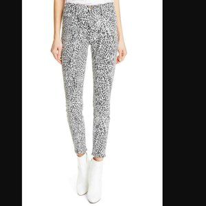 Frame Le High Waisted Animal Print Skinny Jeans  Size 28 EUC